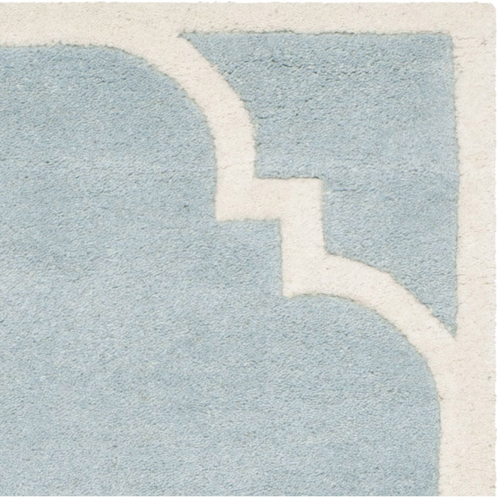 Vick Geometric Wool Hand Woven Area Rug