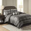 Grande chambre grise - 7 pièces avec édredon en tissu et détails décoratifs-128135139-128135138