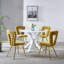 Chaise d'appoint rembourrée (ensemble de 4)-11035024