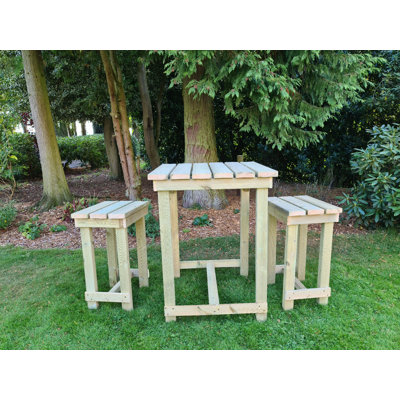 Essonnes Rectangular 2- Person 118cm L Table Set