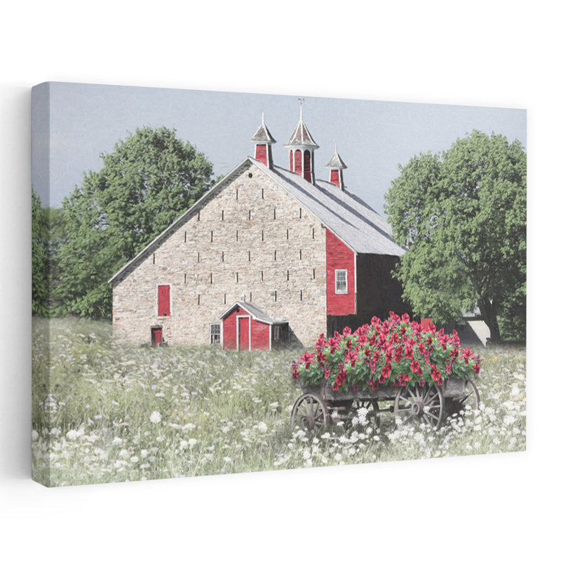 Beauté d'été - photographie contemporaine d'art de grange à la ferme, H 40 po x l 60 po