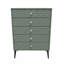 Fully Assembled Herland 5 - Drawer Chest of Drawers-494674194