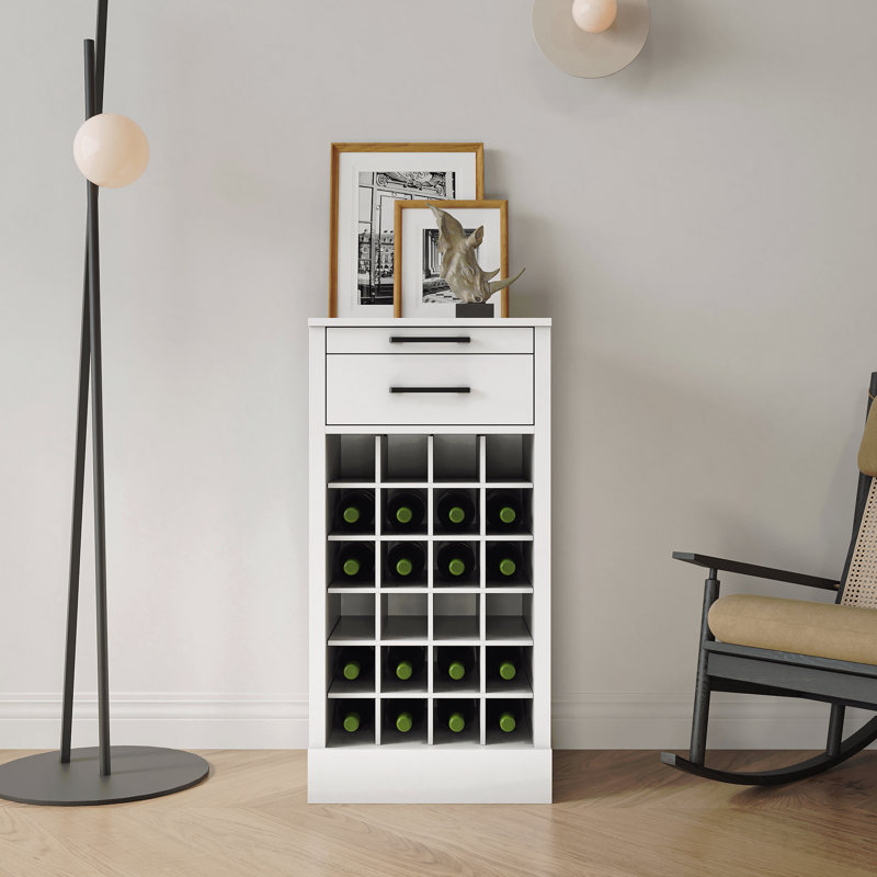 Buffet modulaire pour 24 bouteilles de vin, Blanc