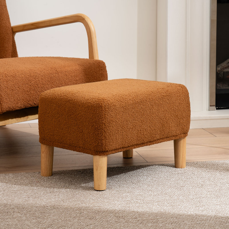Boucle Foot Stool, Tan