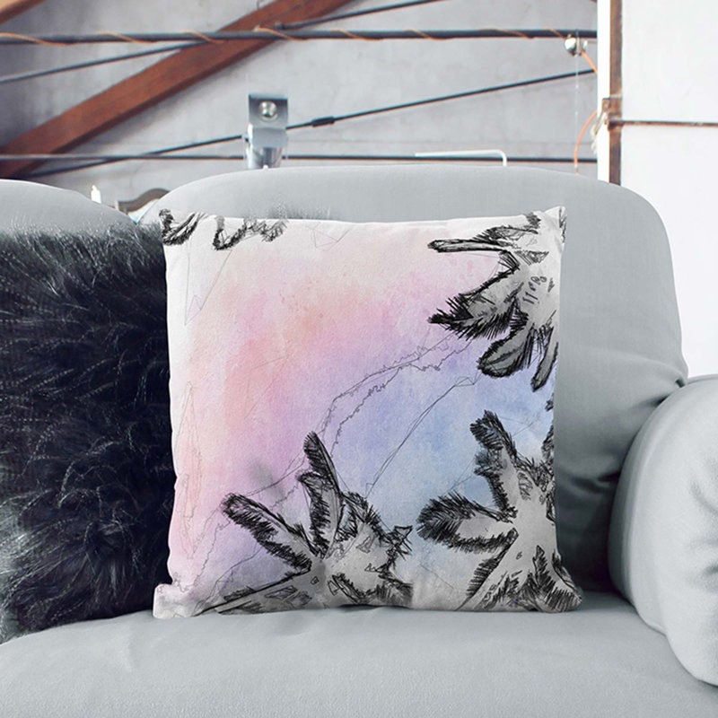 Square Throw Cushion, 40cm H x 40cm W x 15cm D