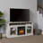 60" Fireplace Entertainment Center with Storage Modern Cabinets TV Stand for 65" TVs Living Room Media Console,Gray-827606254
