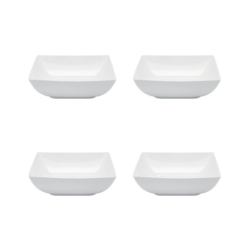 Carré White Porcelain Appetizer Plate