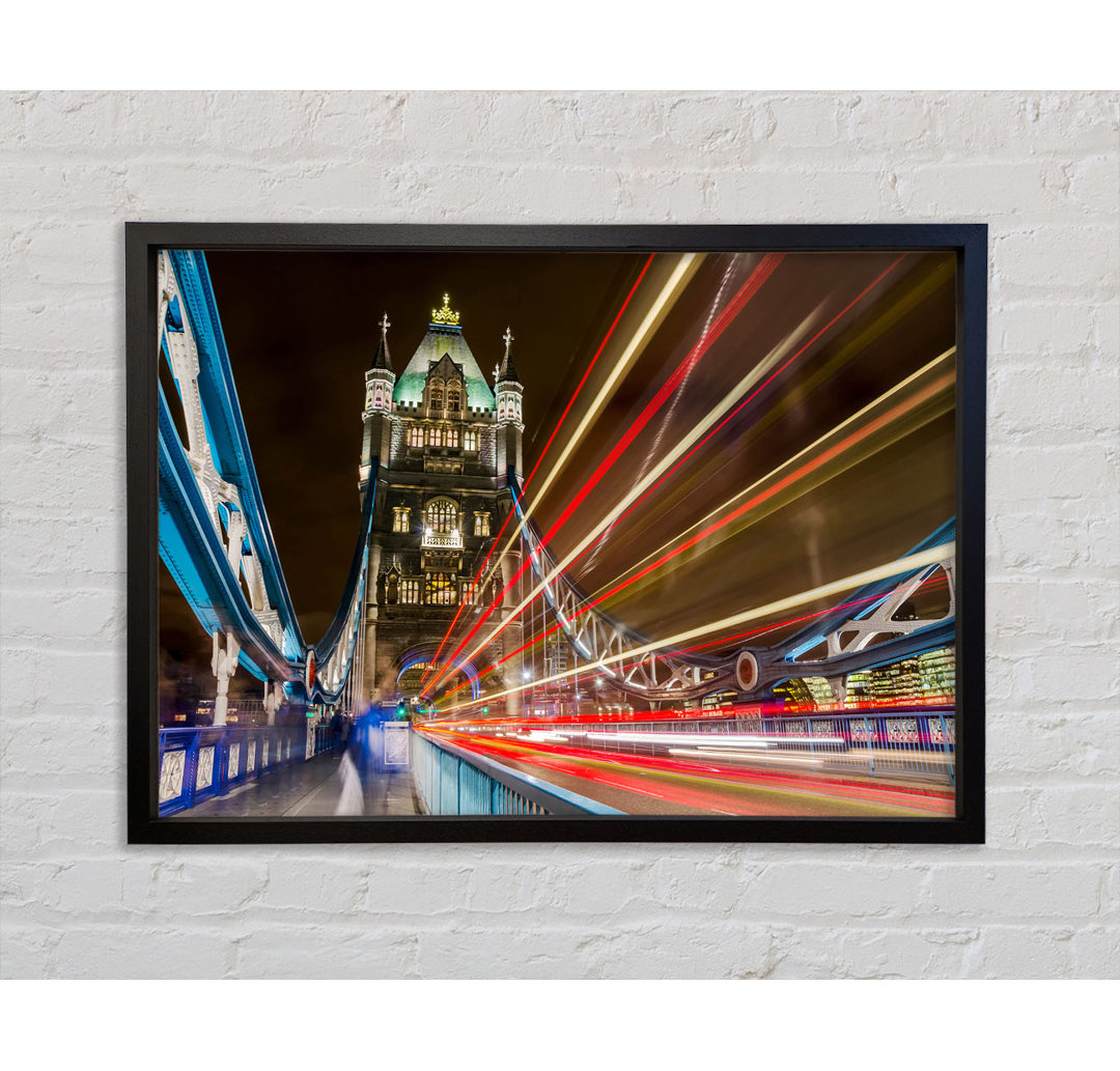 Tower Bridge Speed Of Light 1 - Einzelbildrahmen Kunstdrucke auf Leinwand