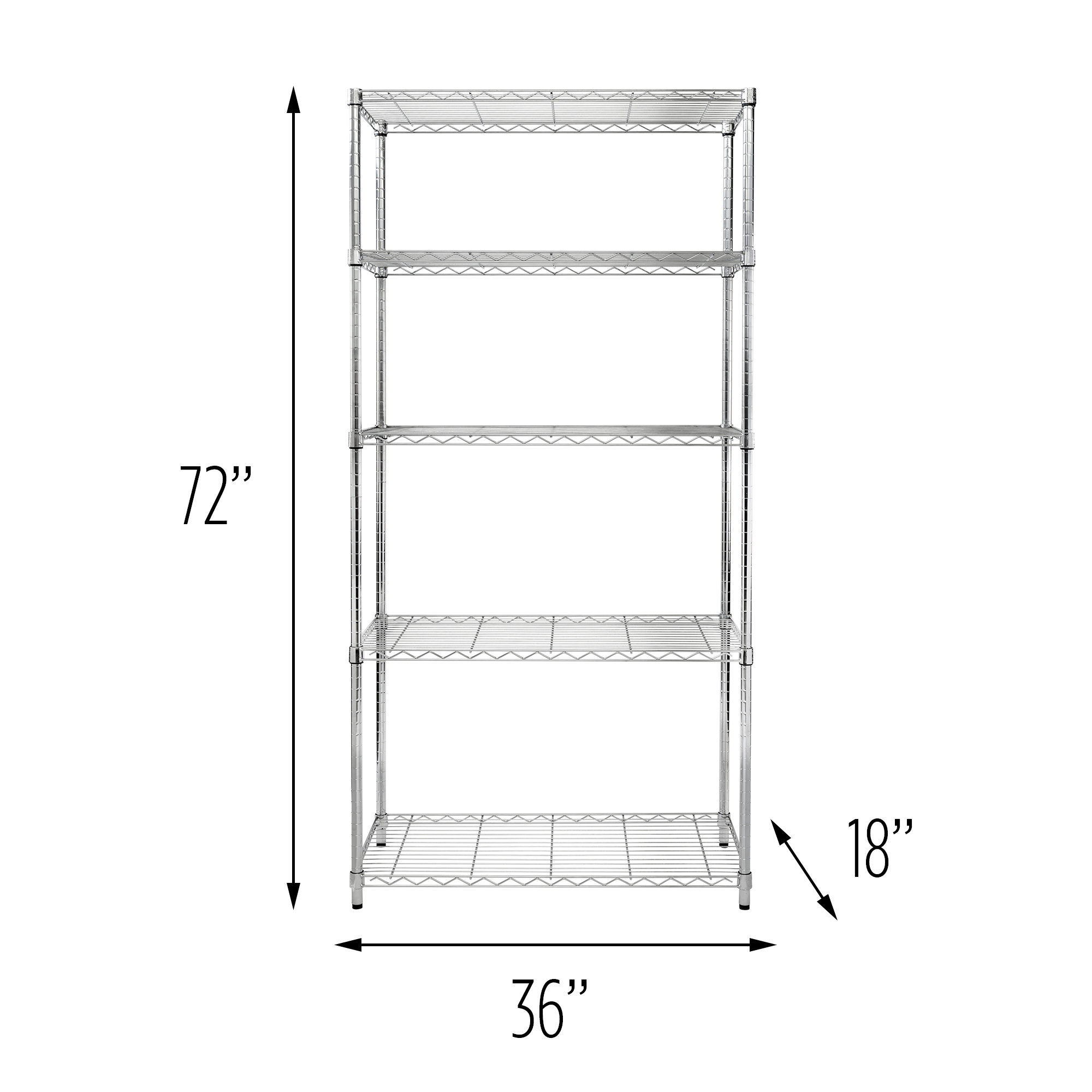 Wayfair Basics Wayfair Basics® Alexandrina 5-Tier Shelving Unit (72