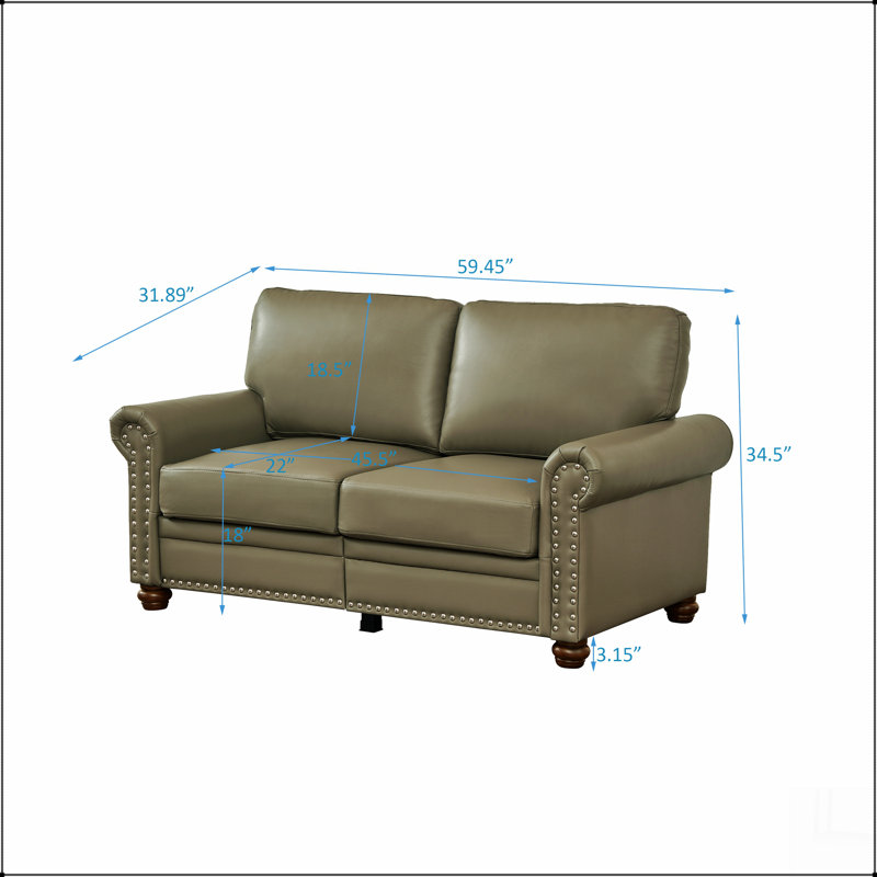 Living Room Sofa Loveseat Chair Grey Faux Leather
