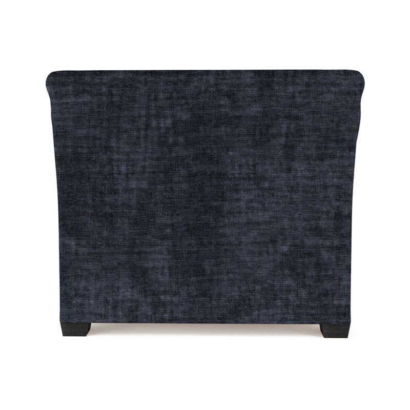 Transitional Armchair, Crushed Velvet Alabaster, 32" H x 43" W x 46" D, Weathered