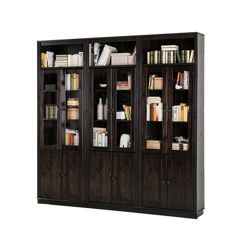 Demauria 223cm H x 518cm W Bookcase, Brown