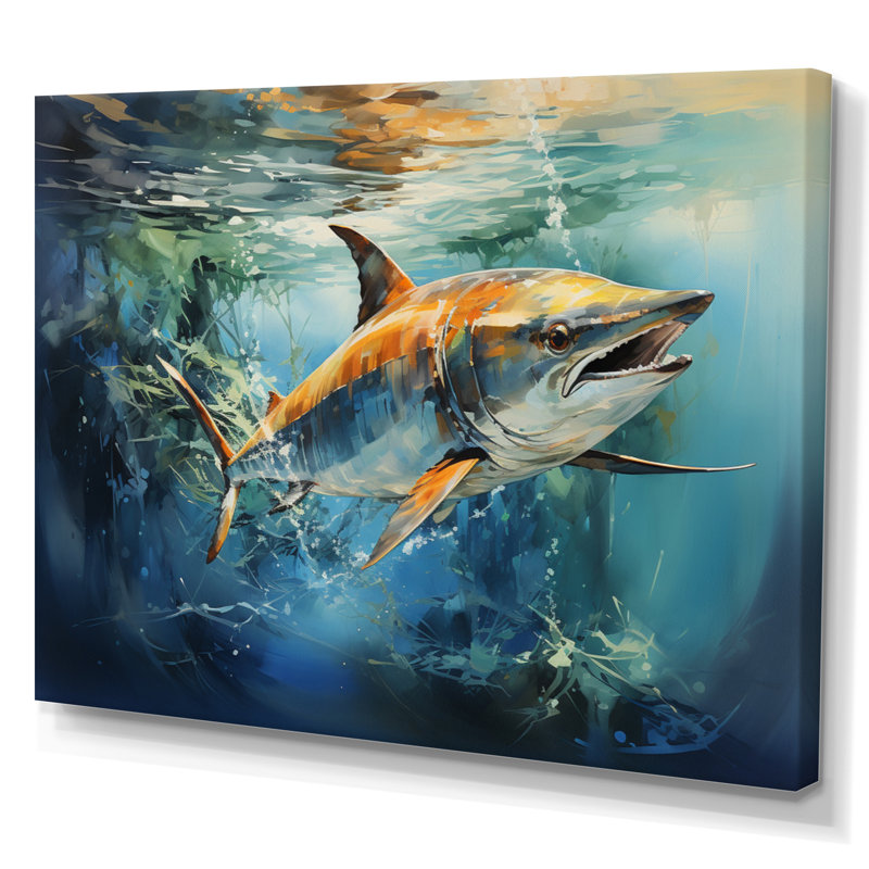 «Fishing Majestic Marlins IV», reproduction, Toile tendue, H 24 po x l 32 po x P 1 po