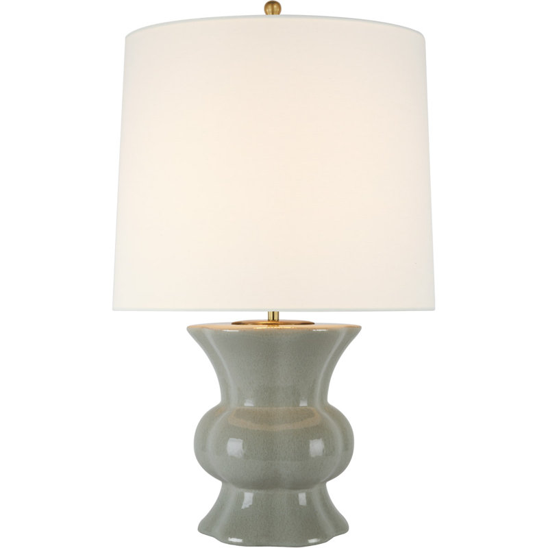 Aerin Lavinia Medium Table Lamp, Shellish Gray