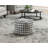 Modern Square Pouf Pattered Black White Fabric Upholstered Ottoman, Non-Slip Floor Pouf, Bean Bag Chair, 1Pc Sitting Pouf
