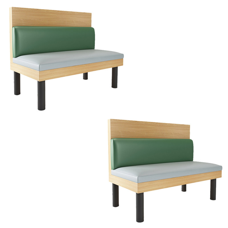 Banc rembourré en similicuir Light Luxury