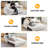65" Convertible Sofa Bed Loveseat Chaise Lounge 3-In-1 Corduroy Full Size Pull Out Sleeper Couch With Side Pocket & Pillows-1406467523