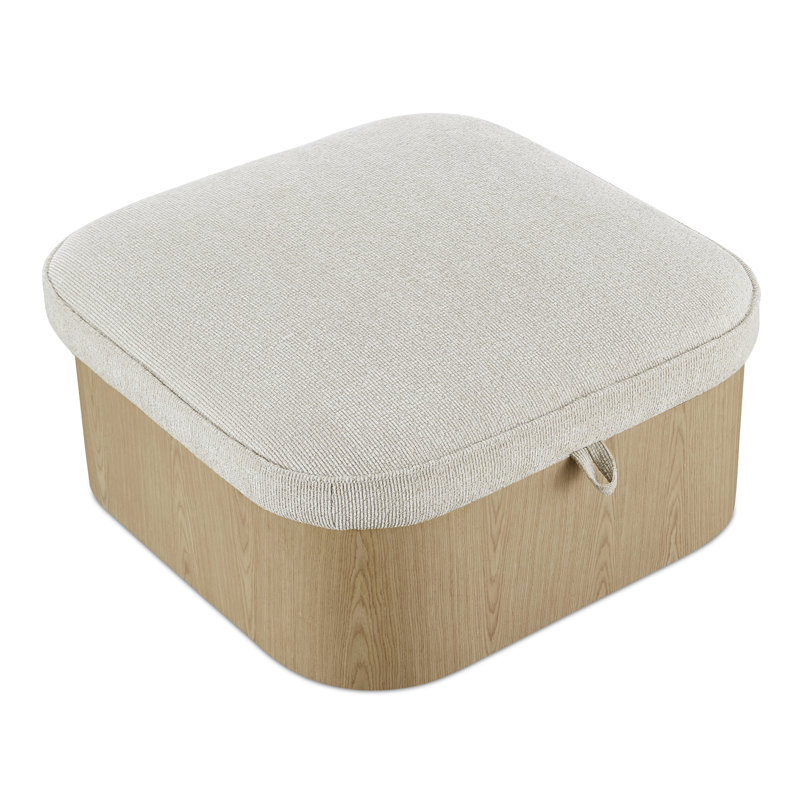 Sonny Square Standard Ottoman, Ash