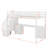 Twin Size Loft Bed With Built-In Desk And Drawer-1080563638