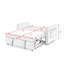 Causeuse-lit escamotable 54,5 po - Dossier réglable-344086176