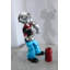 Statue Popeye avec accoudoirs flexibles en aluminium 12 po x 9 po x H 17 po