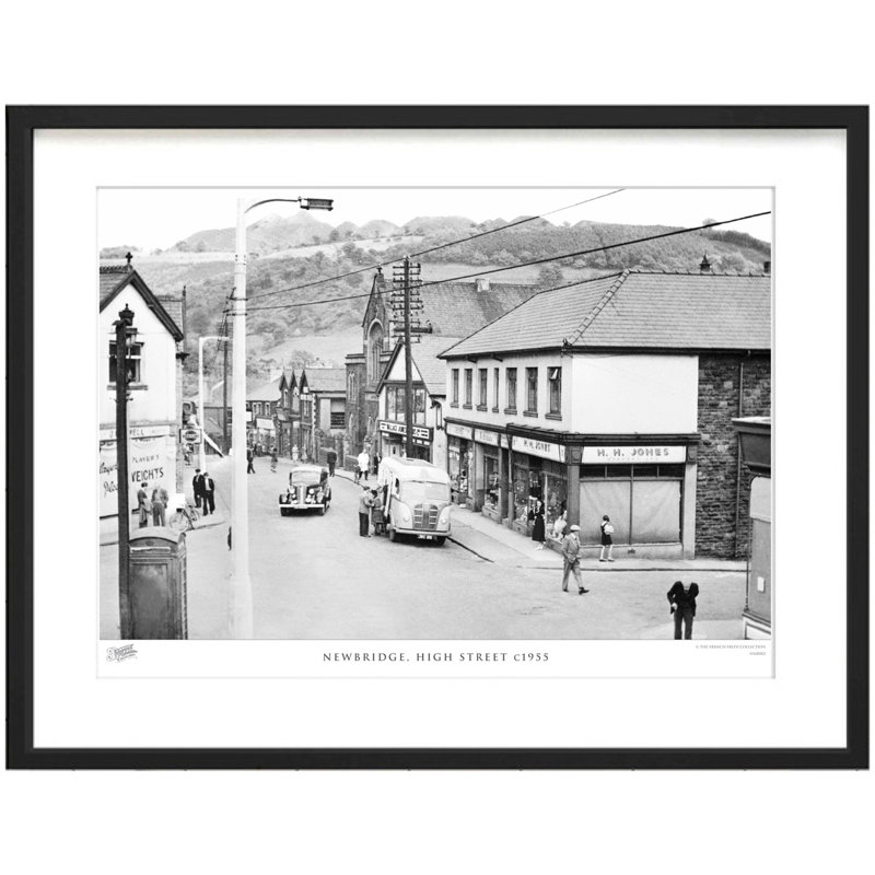 Newbridge, High Street C1955 - Single Picture Frame Print, 28cm H x 36cm W x 2.3cm D
