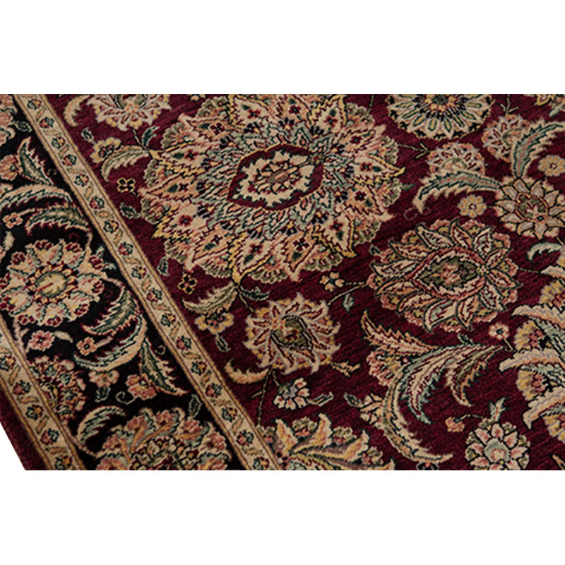 Tapis noir et vin de haute qualité noué à la main