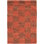 Strata Wool Geometric Area Rug in Brown/Red