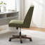 Chaise de bureau pivotante en chenille Mellins-2050812932