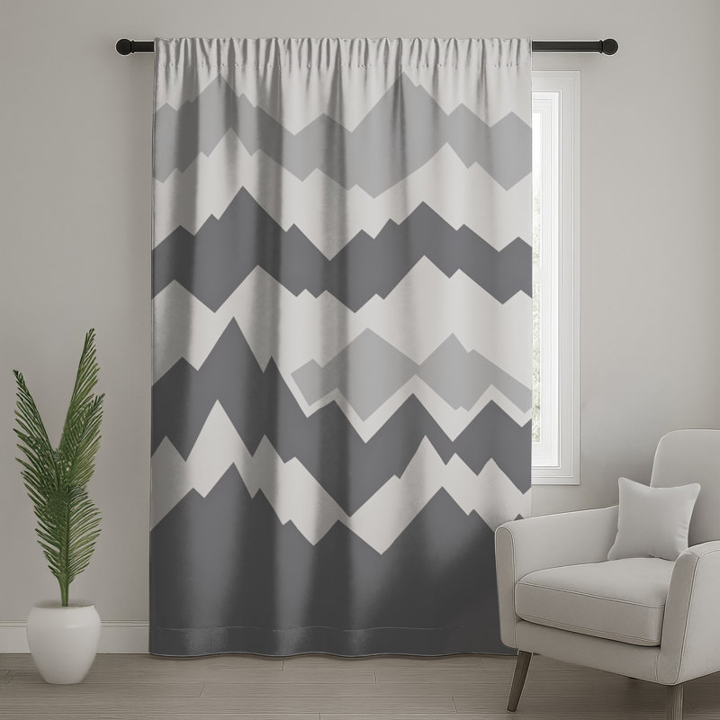 Rideaux de fenêtre Gray, 50" x 92" - 1 Panel, Sheer