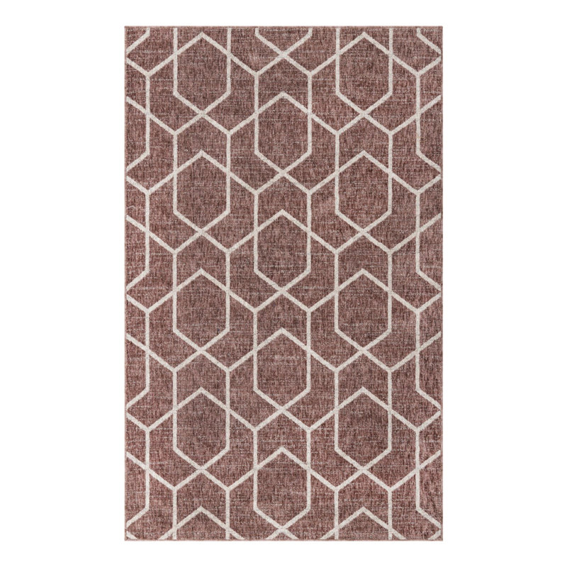 Breze Geometric Indoor Rug, Rectangle 5'3" x 8'