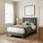 Gurit 43.3" Modern Upholstered Twin Bed Frame with Tufted Velvet Headboard, Low Profile Platform Bed with Strong Wooden Slats, No Box Spring Needed, Noise-Free-734404648-746269141