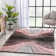 San Francisco 3D Textured Blush/Light Green/Black Rug