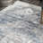 Eugenio Barbed Iris Medallion Blue/Gray Rug-1873485223