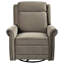 Fauteuil à bascule pivotant à 360 ° avec fauteuil berçant manuel inclinable manuel et inclinable avec dossier réglable pour le salon, brun clair-641846196