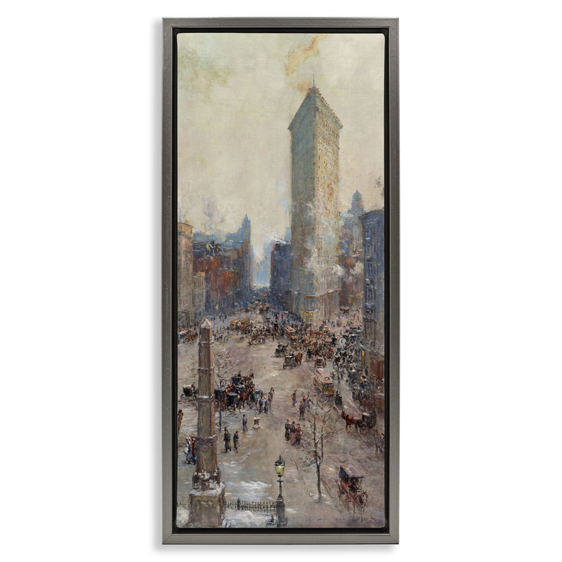"Classic Cooper Cityscape", art mural sur toile flottante par one1000paintings, H 25 po x l 11 po
