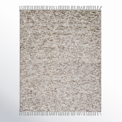Talon Hand-Knotted Geometric Gray Rug