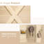 Natural Wood Screen - 4.7' Tall Privacy Partition For Home Room Divider Display