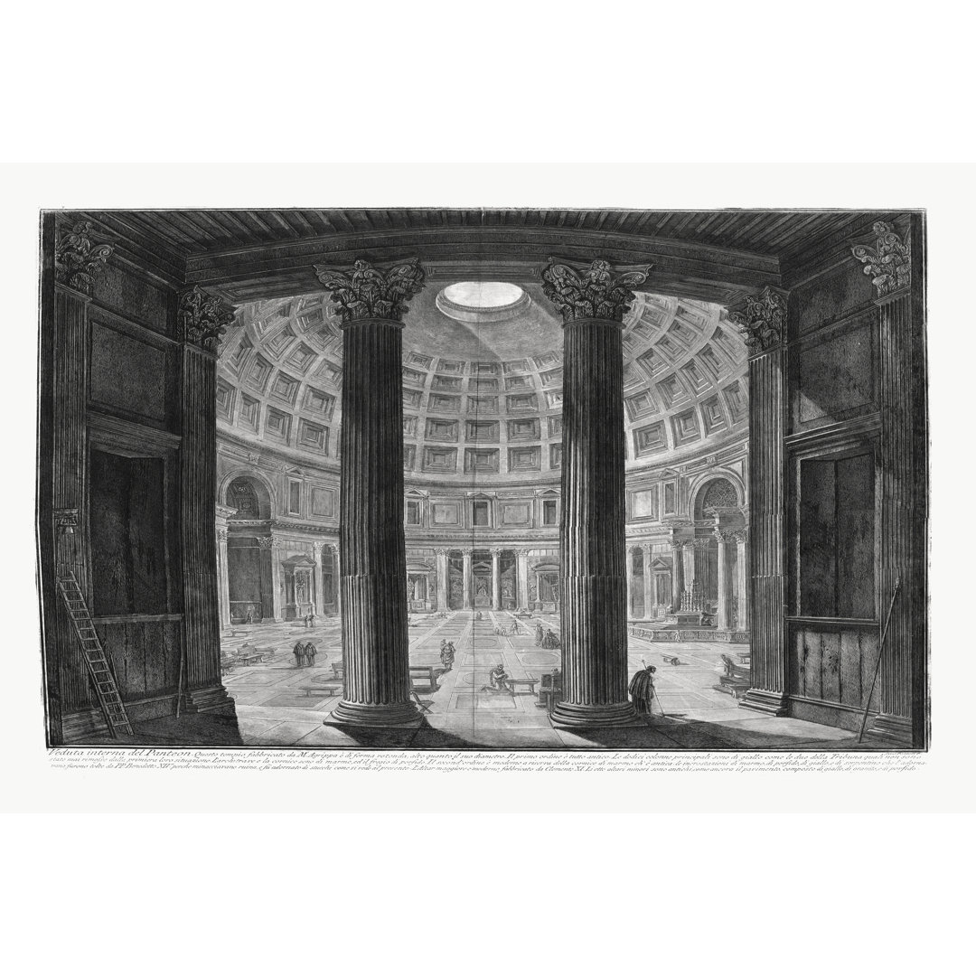 Leinwandbild Veduta Interna Del Pantheon von Piranesi