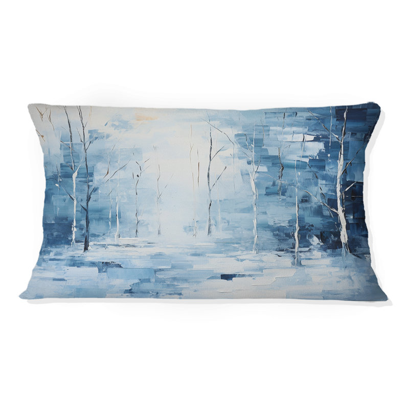 Coussin Snow Winters Solitude II - Snow