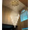 Lustre en cristal Glam avec ampoules à DEL à intensité variable