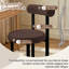 HDHNBA Armless Teddy Fleece Vanity Chair Double Layer Cushion Stable Metal Legs For Indoor Use-1294084662