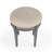 Anicka 18.5 in. Seat Height Round Upholstered and Solid Wood Traditional Vanity Stool-23608847-116467474