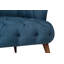 Élégant fauteuil à oreilles, bleu nuit, 29,5 po x 30,3 po x 31,5 po | Structure en bois massif, tissu 100% polyester, facile à nettoyer | Design moderne et traditionnel, parfait pour le salon, décor rustique et contemporain-621839020
