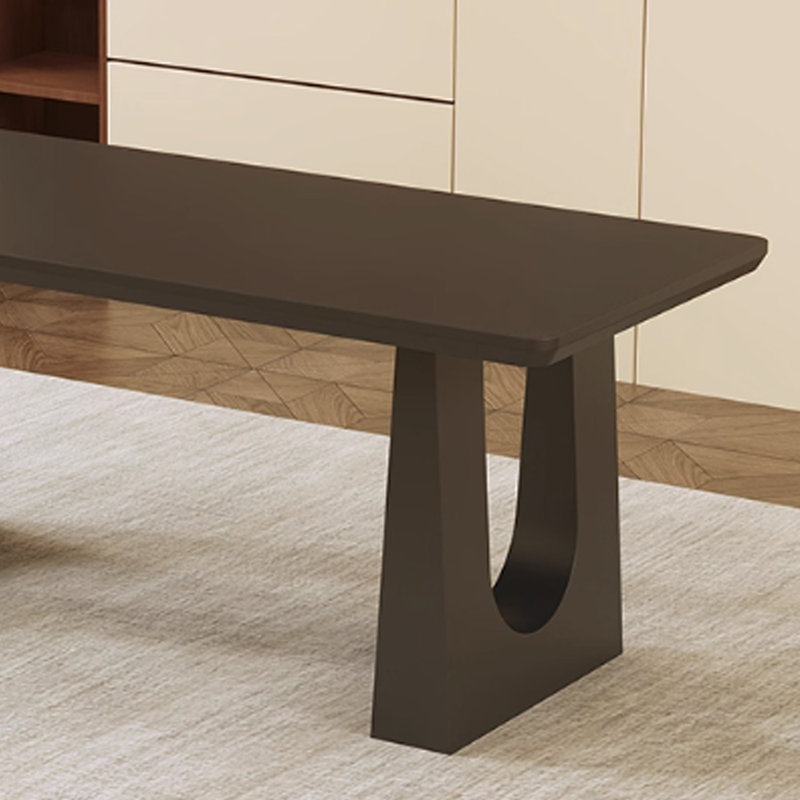 Modern Simple Rock Slab Multi-functional Table, 29.52"H x 70.86"L x 35.43"W, Black
