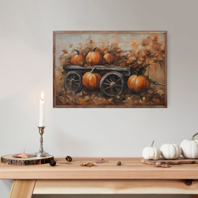 Citrouilles sur chariot