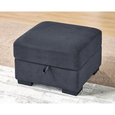Modern Flip-top Storage Ottoman With Upholstered Lid