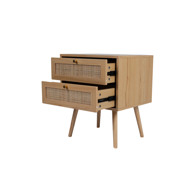 Table de chevet avec fonctionnalité - 15,53 po de large choix de chambre à coucher moderne essentiel de tiroir