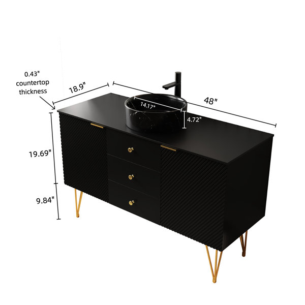 Ebern Designs Freestanding 48