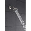 Garniture de douche de la collection Nita seulement: pomme de douche ronde de 4 po, ensemble de poignées simples et soupape brute incluse - nickel brossé-47533737